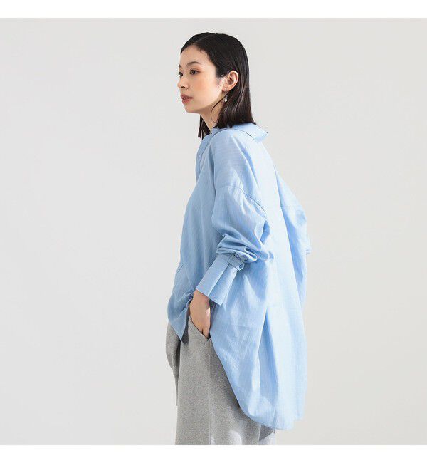 Demi-Luxe BEAMS 「AK+1 / コットンボイル ストライプ シャツ」|シャツ・ブラウス|