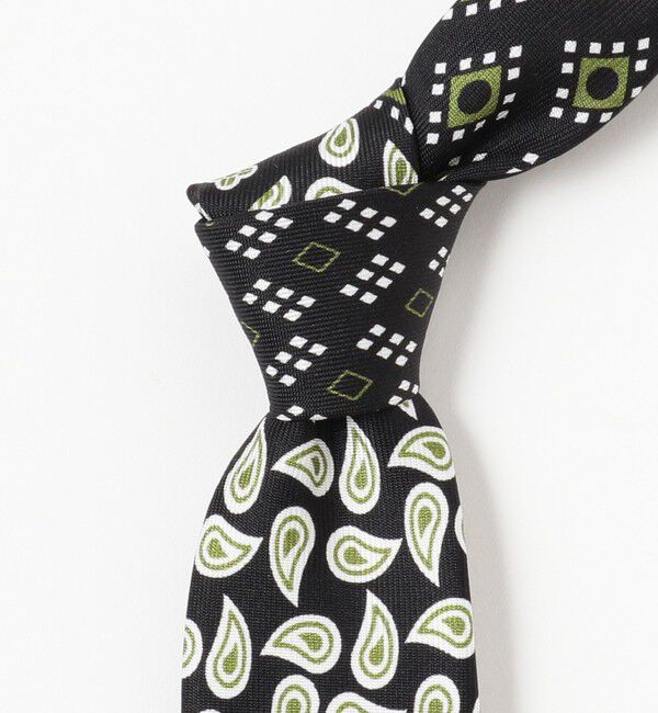 BEAMS PLUS「BEAMS PLUS / Silk Tie Paisley*Geometric Print」|ネクタイ・蝶ネクタイ|