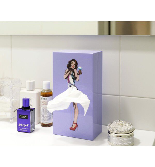 bPr BEAMS「SPEXTRUM / Tissue UP Girl ティッシュ ケース」|その他|PURPLE