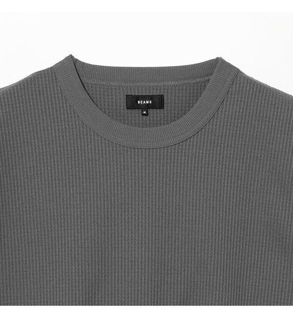 BEAMS「ストレッチ ワッフル Tシャツ【リラックスフィット】」|Tシャツ・カットソー|