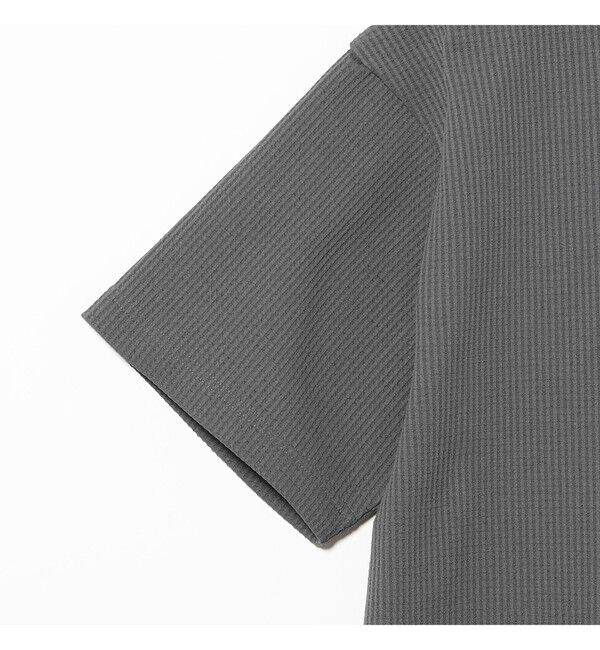 BEAMS「ストレッチ ワッフル Tシャツ【リラックスフィット】」|Tシャツ・カットソー|