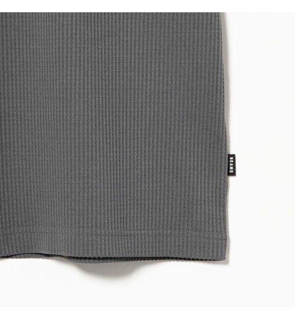 BEAMS「ストレッチ ワッフル Tシャツ【リラックスフィット】」|Tシャツ・カットソー|
