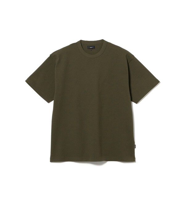 BEAMS「ストレッチ ワッフル Tシャツ【リラックスフィット】」|Tシャツ・カットソー|
