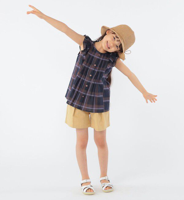 SHIPS KIDS「SHIPS KIDS:100～130cm / タック ショート パンツ」|その他|
