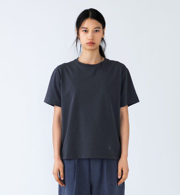 SHIPS「City Ambient Products: コンパクト ショート レングス  Tシャツ 」|Tシャツ・カットソー|ダークグレー