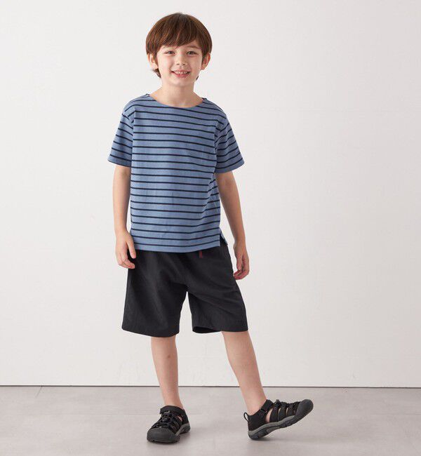 SHIPS any「SHIPS any:  マリンボーダー ボートネック Tシャツ<KIDS>」|Tシャツ・カットソー|