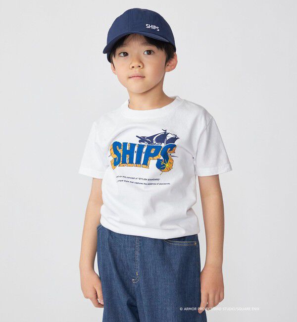 SHIPS KIDS「DQVIIR &times; SHIPS:100～140cm  ロゴ Tシャツ〈KIDS〉」|Tシャツ・カットソー|