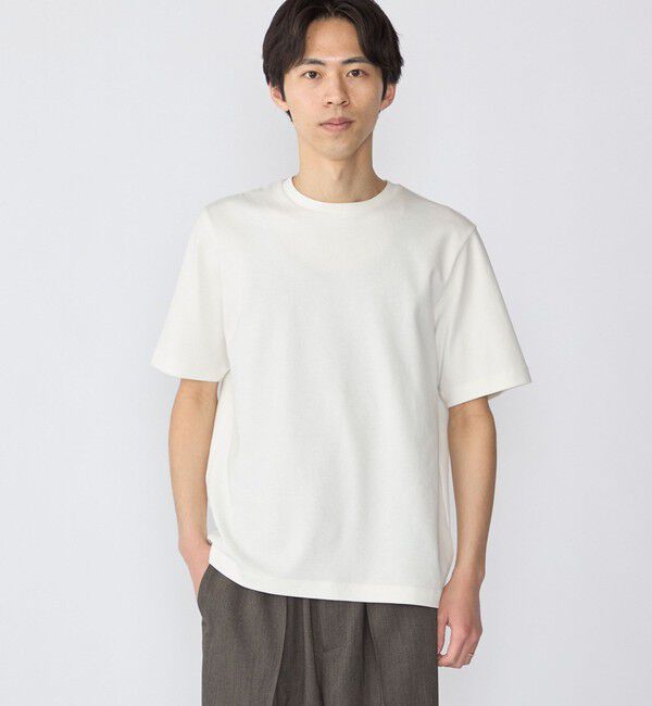 SHIPS「SHIPS:〈MADE IN JAPAN〉TECHNORAMA(R) ミラノ リブ Tシャツ」|Tシャツ・カットソー|