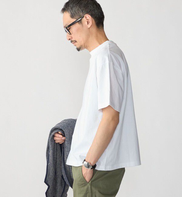SHIPS「SHIPS:〈MADE IN JAPAN〉スビンギザ コットン ショートスリーブ Tシャツ」|Tシャツ・カットソー|
