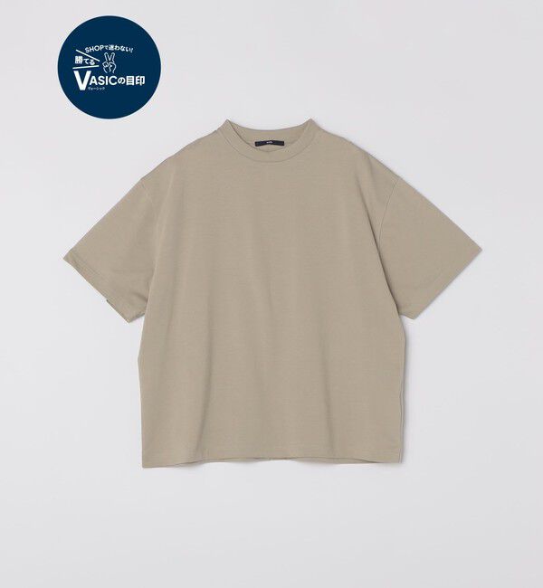 SHIPS「SHIPS:〈MADE IN JAPAN〉スビンギザ コットン ショートスリーブ Tシャツ」|Tシャツ・カットソー|ライトグレー