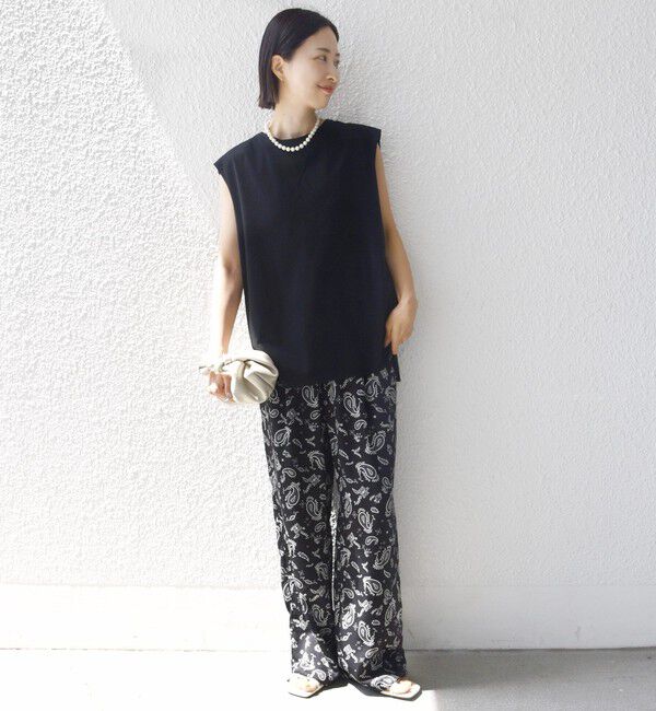 SHIPS for women「〈接触冷感/UVカット〉ガゼット デザイン 裾 ラウンド TEE」|Tシャツ・カットソー|