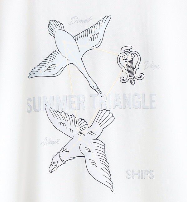 SHIPS KIDS「SHIPS KIDS:140～160cm /〈接触冷感/吸水速乾〉サマー トライアングル  Tシャツ」|Tシャツ・カットソー|