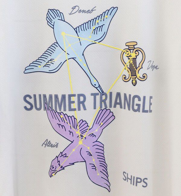 SHIPS KIDS「SHIPS KIDS:140～160cm /〈接触冷感/吸水速乾〉サマー トライアングル  Tシャツ」|Tシャツ・カットソー|