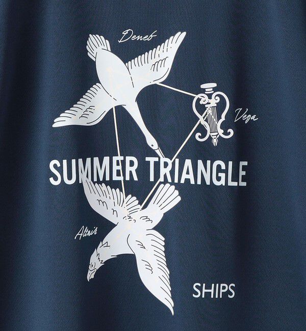 SHIPS KIDS「SHIPS KIDS:140～160cm /〈接触冷感/吸水速乾〉サマー トライアングル  Tシャツ」|Tシャツ・カットソー|