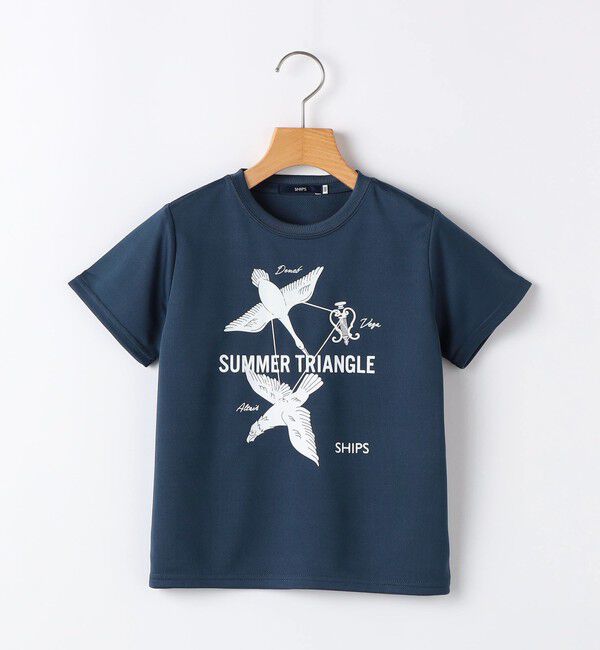 SHIPS KIDS「SHIPS KIDS:100～130cm /〈接触冷感/吸水速乾〉サマー トライアングル  Tシャツ」|Tシャツ・カットソー|