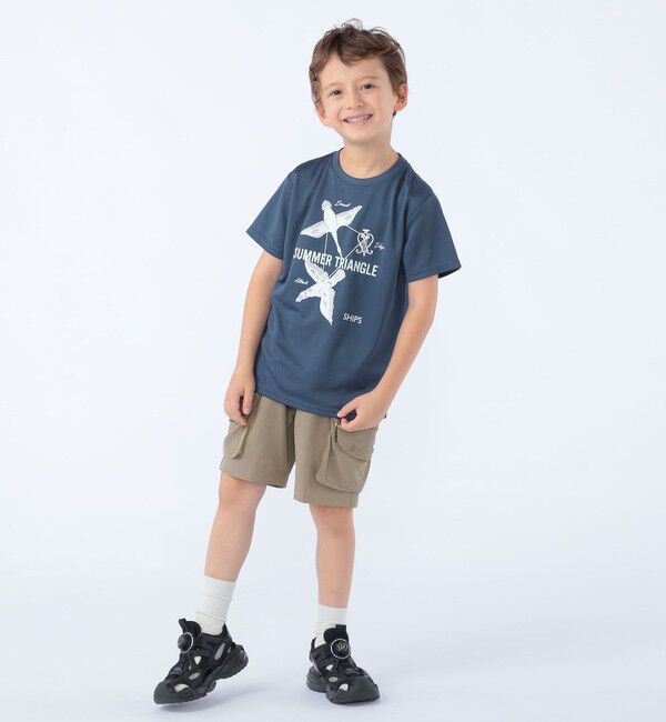 SHIPS KIDS「SHIPS KIDS:100～130cm /〈接触冷感/吸水速乾〉サマー トライアングル  Tシャツ」|Tシャツ・カットソー|