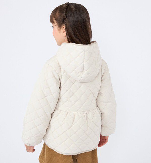 SHIPS KIDS「SHIPS KIDS:100～130cm /〈洗濯機可能〉 キルト ペプラム  ジップ ジャケット」|その他|