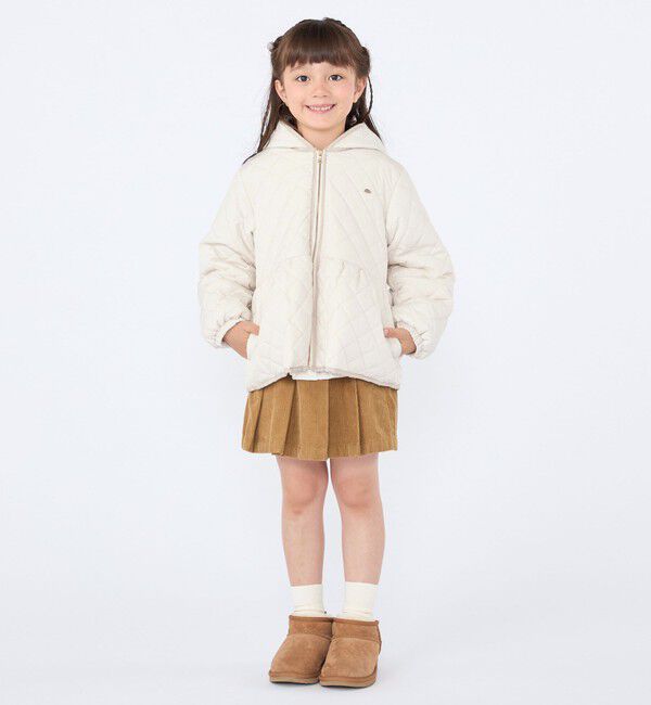 SHIPS KIDS「SHIPS KIDS:100～130cm /〈洗濯機可能〉 キルト ペプラム  ジップ ジャケット」|その他|