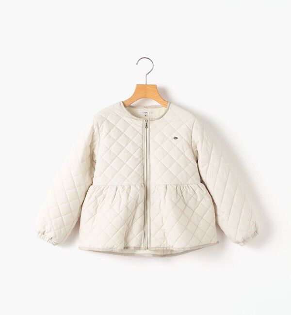 SHIPS KIDS「SHIPS KIDS:80～90cm /〈洗濯機可能〉 キルト ペプラム  ジップ ジャケット」|その他|