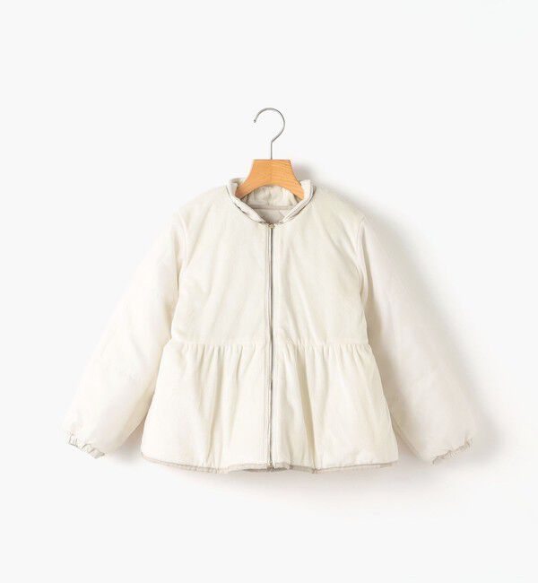 SHIPS KIDS「SHIPS KIDS:80～90cm /〈洗濯機可能〉 キルト ペプラム  ジップ ジャケット」|その他|