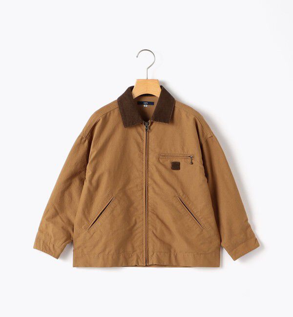 SHIPS KIDS「SHIPS KIDS:100～130cm / ダック ワーク ジャケット」|その他|キャメル