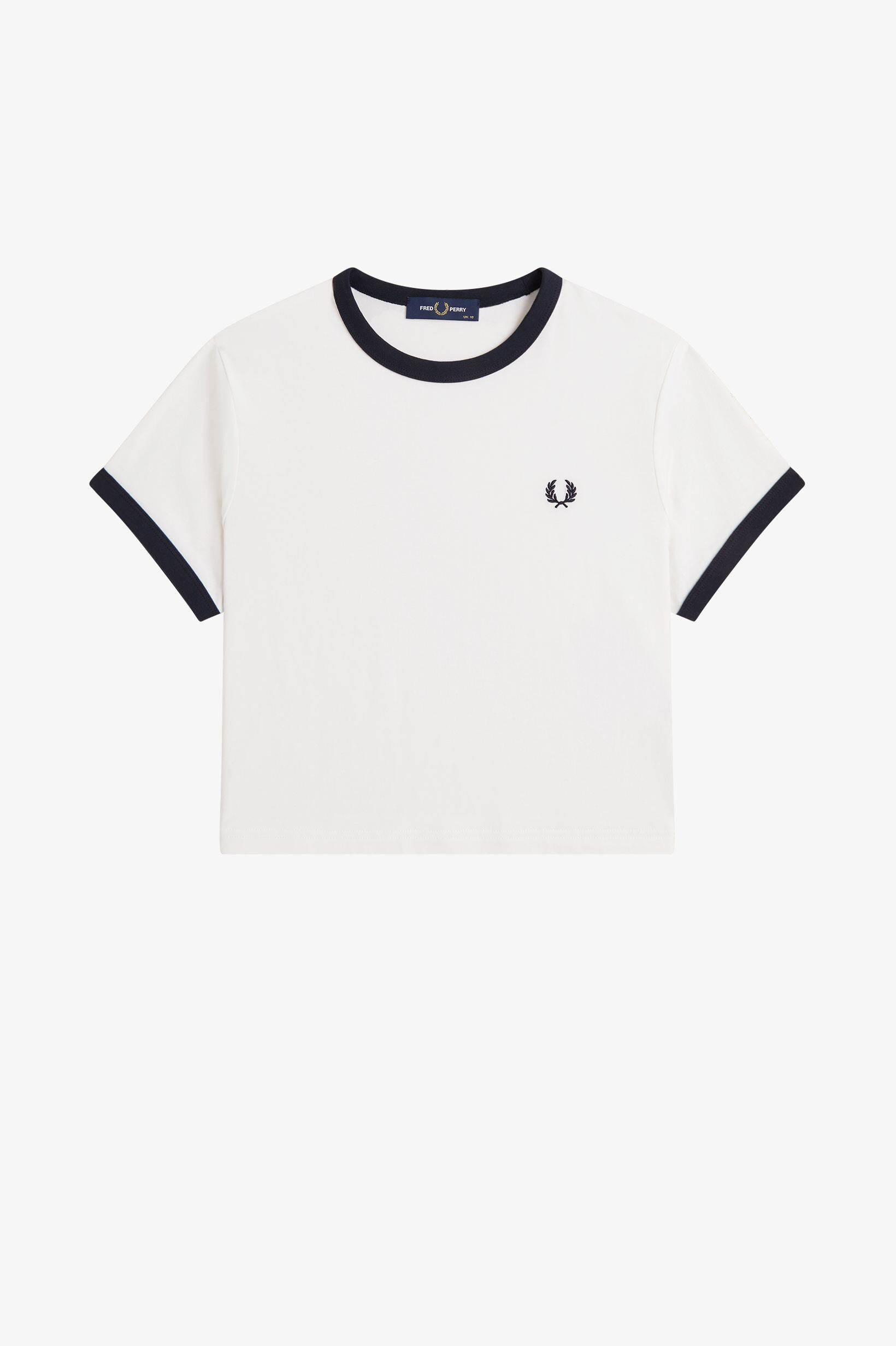 FRED PERRY 「Cropped Ringer T-Shirt／クロップドＴシャツ」|Tシャツ・カットソー|