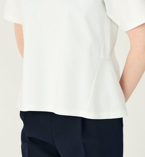 Ballsey「スーピマモクロディ ペプラムTシャツ」|Tシャツ・カットソー|