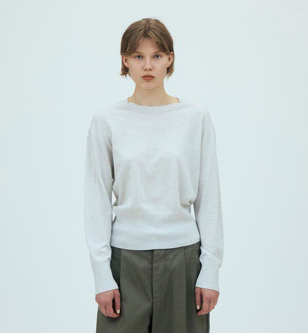 GALERIE VIE「【WEB先行予約】プレーンウール クルーネックプルオーバー」|ニット・セーター|