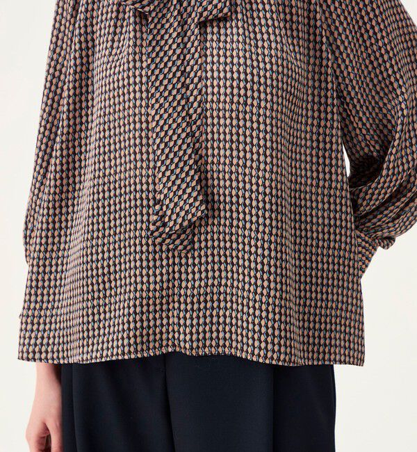 Ballsey「【WEB先行予約】ファンズプリント ボウタイブラウス」|シャツ・ブラウス|