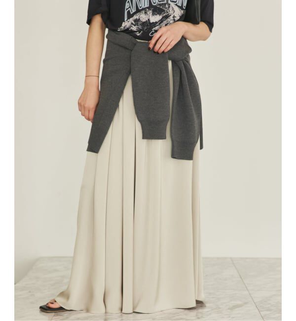 Plage「dull satin gather スカート」|スカート|