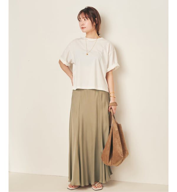 Plage「《追加》Washable Fibril ロングスカート 2」|スカート|