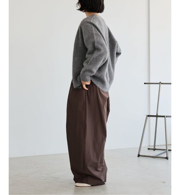 IENA LA BOUCLE「《接触冷感/撥水》IENA LA BOUCLE タッサーパラシュートバルーンスラックス」|スラックス|