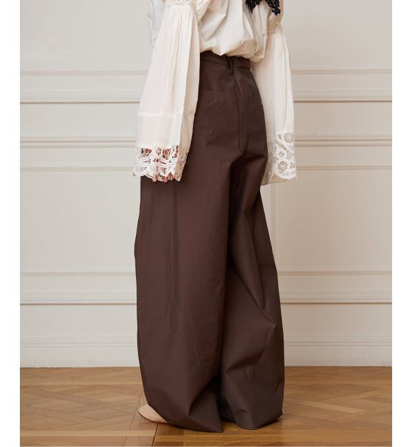 IENA LA BOUCLE「《接触冷感/撥水》IENA LA BOUCLE タッサーパラシュートバルーンスラックス」|スラックス|