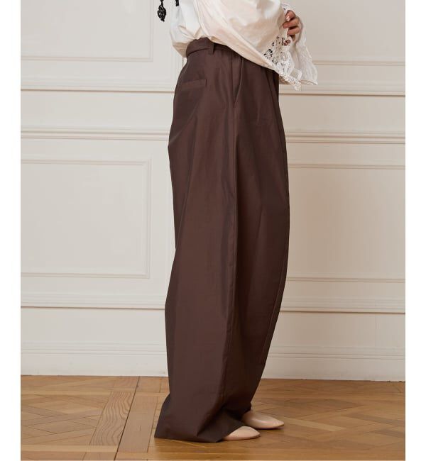 IENA LA BOUCLE「《接触冷感/撥水》IENA LA BOUCLE タッサーパラシュートバルーンスラックス」|スラックス|