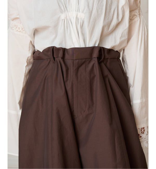 IENA LA BOUCLE「《接触冷感/撥水》IENA LA BOUCLE タッサーパラシュートバルーンスラックス」|スラックス|