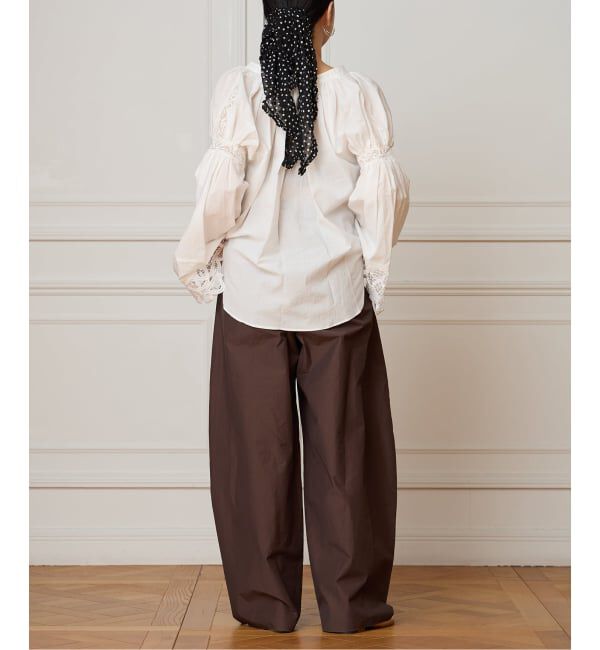 IENA LA BOUCLE「《接触冷感/撥水》IENA LA BOUCLE タッサーパラシュートバルーンスラックス」|スラックス|