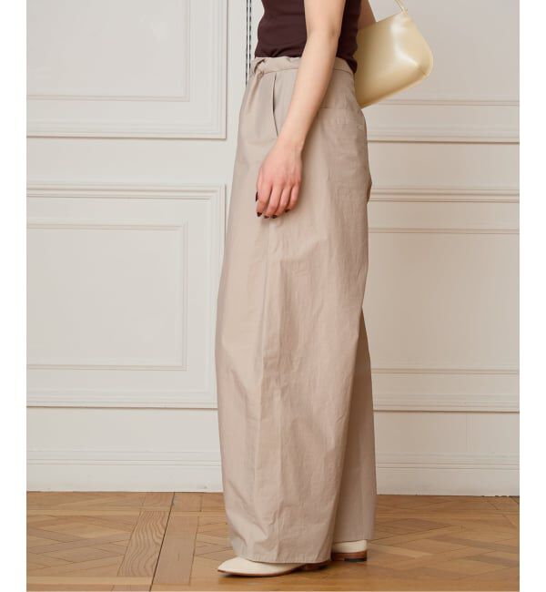 IENA LA BOUCLE「《接触冷感/撥水》IENA LA BOUCLE タッサーパラシュートバルーンスラックス」|スラックス|