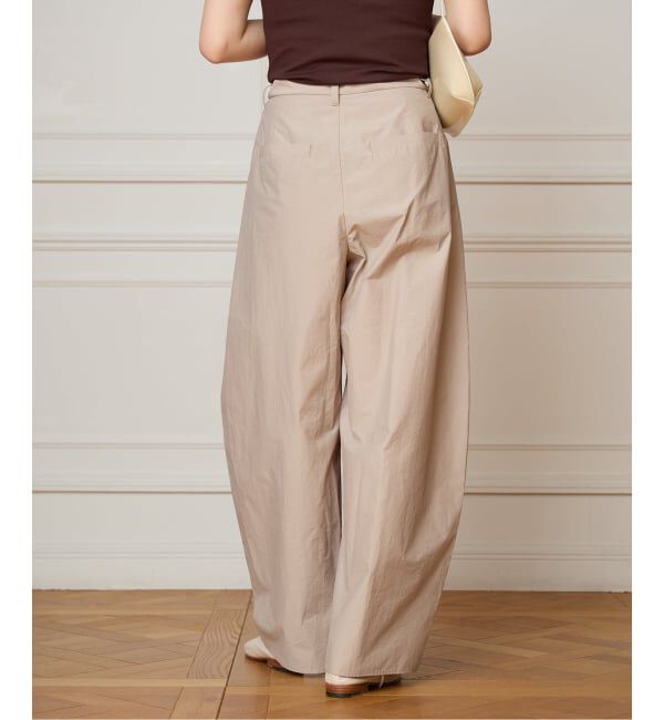 IENA LA BOUCLE「《接触冷感/撥水》IENA LA BOUCLE タッサーパラシュートバルーンスラックス」|スラックス|