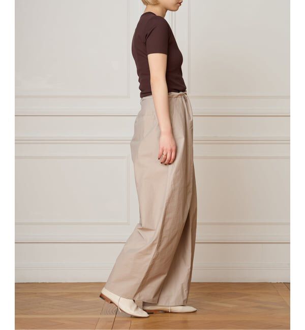 IENA LA BOUCLE「《接触冷感/撥水》IENA LA BOUCLE タッサーパラシュートバルーンスラックス」|スラックス|