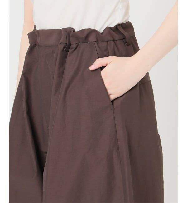 IENA LA BOUCLE「《接触冷感/撥水》IENA LA BOUCLE タッサーパラシュートバルーンスラックス」|スラックス|