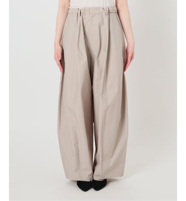 IENA LA BOUCLE「《接触冷感/撥水》IENA LA BOUCLE タッサーパラシュートバルーンスラックス」|スラックス|