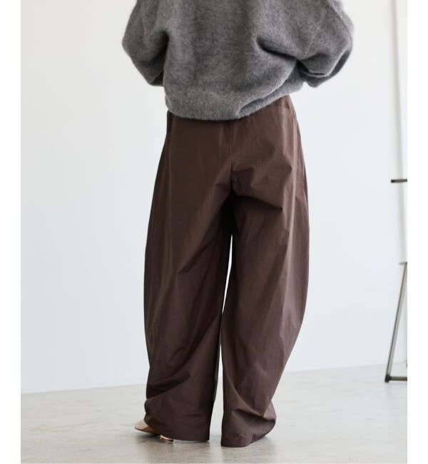 IENA LA BOUCLE「《接触冷感/撥水》IENA LA BOUCLE タッサーパラシュートバルーンスラックス」|スラックス|
