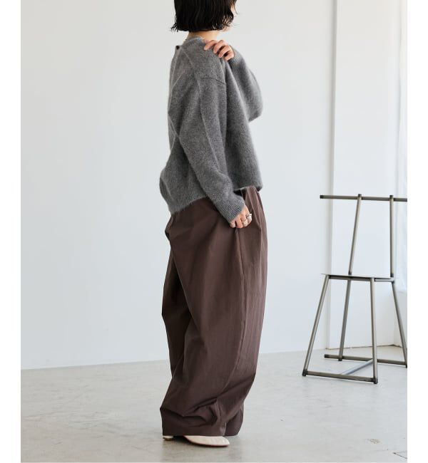 IENA LA BOUCLE「《接触冷感/撥水》IENA LA BOUCLE タッサーパラシュートバルーンスラックス」|スラックス|