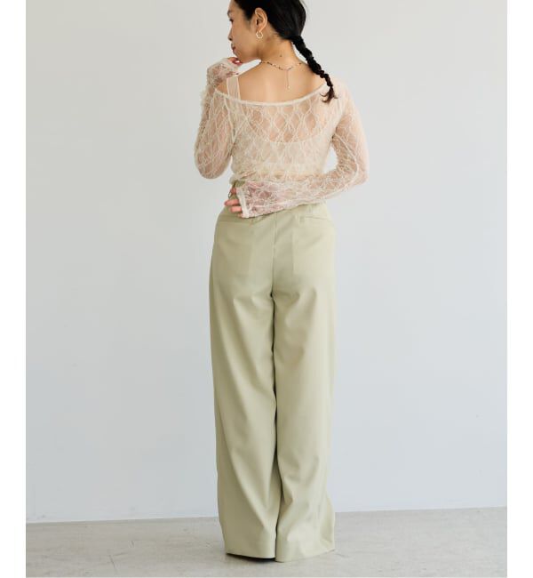 IENA LA BOUCLE「IENA LA BOUCLE ダイヤlaceカットソー」|Tシャツ・カットソー|
