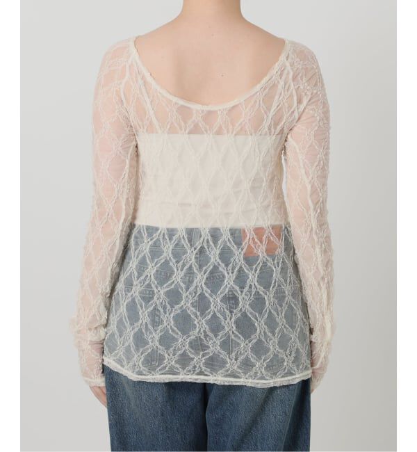 IENA LA BOUCLE「IENA LA BOUCLE ダイヤlaceカットソー」|Tシャツ・カットソー|