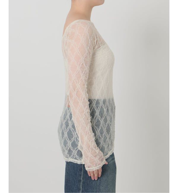 IENA LA BOUCLE「IENA LA BOUCLE ダイヤlaceカットソー」|Tシャツ・カットソー|