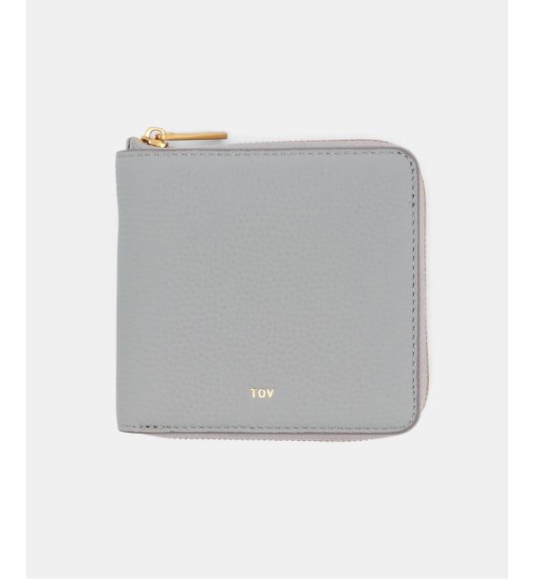 SLOBE IENA「TOV/トーヴ レザースクエアウォレット T26W01W626」|財布|サックスブルー