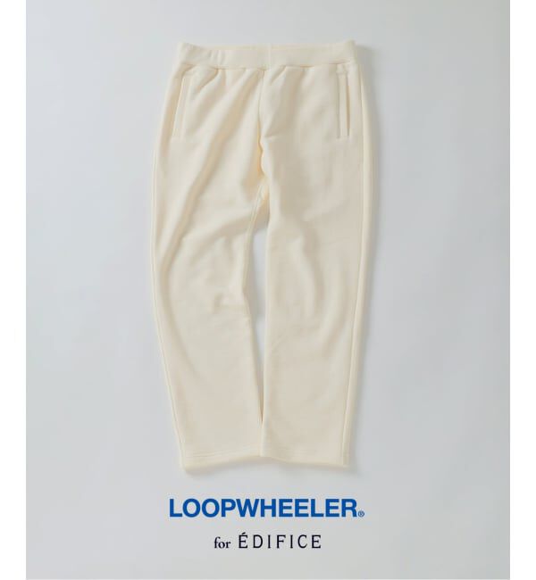 EDIFICE「LOOPWHEELER for LOWERCASE 別注 ライト スウェット パンツ」|その他|ホワイト A