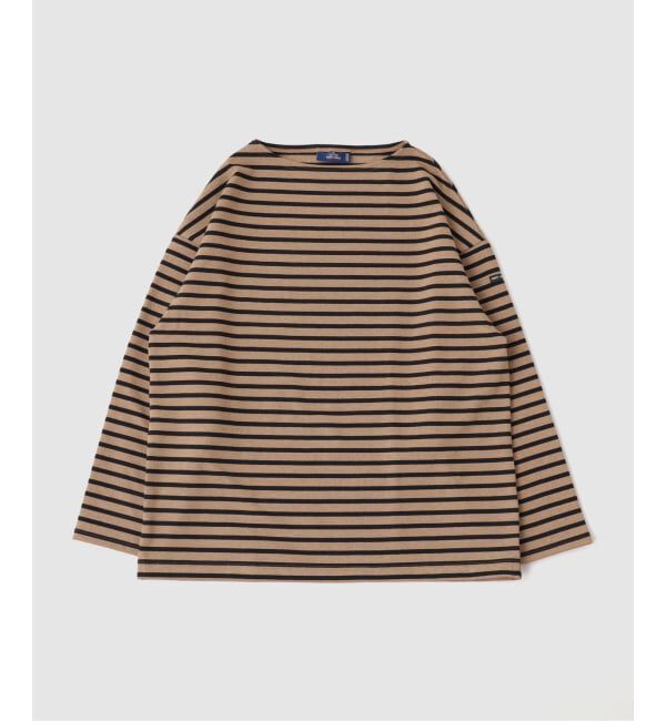 EDIFICE「SAINT JAMES (セントジェームス) 別注 ウエッソン ルーズ ボーダー(サイズ7)」|Tシャツ・カットソー|ブラウン B