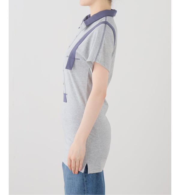 PULP「【Geek Office / ギークオフィス】OPEN YY / Knitted CURVED BUTTON PANEL TEE」|ポロシャツ|
